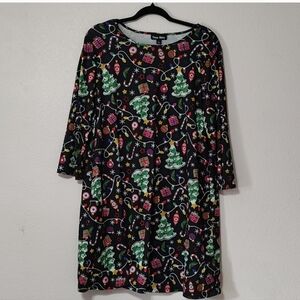 Dress Works Christmas Lounge  Sleep Wear Shift Dress  Size Large●